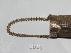 03F23 ANCIEN VASE BRONZE FEMME ART NOUVEAU BOUQUETIÈRE A SUSPENDRE VOITURE XIXe