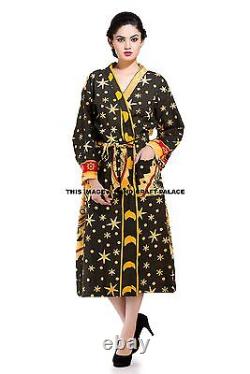 10 Pièces en Gros Lot Indien Mandala Kimono Long Nightgown Femme Peignoir Robe