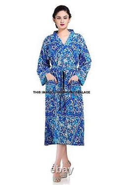 10 Pièces en Gros Lot Indien Mandala Kimono Long Nightgown Femme Peignoir Robe