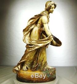 1900 Goldscheider Statue Sculpture Art Nouveau Deco Terre Cuite Femme Orientale