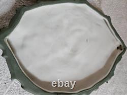 2 Plaques Wedgwood Biscuit Cameé Style Art Nouveau Femme Angelot A L'antique