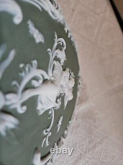 2 Plaques Wedgwood Biscuit Cameé Style Art Nouveau Femme Angelot A L'antique