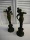 2 Superbes Statues Femmes Art Nouveau Bronze Regule Désire Grisard Né En 1872