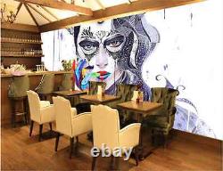 3D Distinctif. Femme Photo Papier Peint en Autocollant Murale Plafond Chambre Art