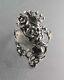 9901022 925er Argent Art Nouveau Anneau Princesse Femme Avec Couronne Gr. 55