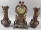 Ancienne Pendule Regule Garniture De Cheminee Dlg Mucha Art Nouveau Femme Fleur