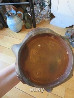 ANCIENNE PENDULE regule GARNITURE DE CHEMINEE DLG Mucha art nouveau femme fleur