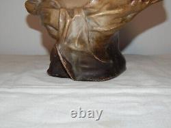 ANCIEN BUSTE en TERRE CUITE Art Nouveau Goldscheider Jeune FEMME Signée GORY