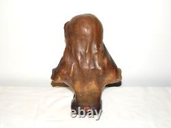 ANCIEN BUSTE en TERRE CUITE Art Nouveau Goldscheider Jeune FEMME Signée GORY