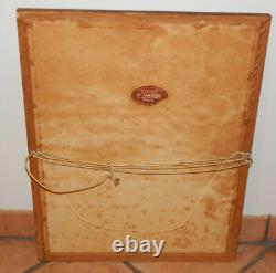 ANCIEN DESSIN Original SANGUINE Craie Art Nouveau Jeune Femme Signé Jules Cheret