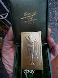 ART NOUVEAU Medaille ARGENT VERITE FEMME NUE -RF Conseiller d'Etat, ORIGINAL