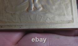 ART NOUVEAU Medaille ARGENT VERITE FEMME NUE -RF Conseiller d'Etat, ORIGINAL