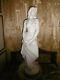 Art Nouveau Superbe & Rare Statue Marbre Blanc Henri Allouard Femme DÉnudÉe