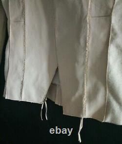 A Tentative Atelier white leather & wool jacket