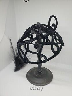 Ancien accessoire de mode chapeau coiffe coiffure bibi couture art nouveau déco