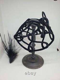 Ancien accessoire de mode chapeau coiffe coiffure bibi couture art nouveau déco