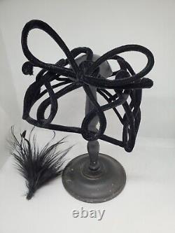 Ancien accessoire de mode chapeau coiffe coiffure bibi couture art nouveau déco