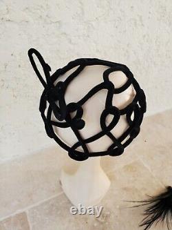 Ancien accessoire de mode chapeau coiffe coiffure bibi couture art nouveau déco