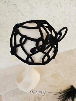 Ancien accessoire de mode chapeau coiffe coiffure bibi couture art nouveau déco