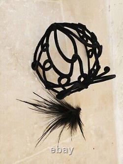 Ancien accessoire de mode chapeau coiffe coiffure bibi couture art nouveau déco