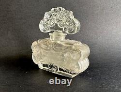 Ancien flacon de parfum cristal art nouveau Rival Paris Huis clos belle de jour
