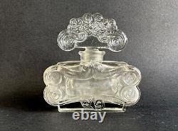 Ancien flacon de parfum cristal art nouveau Rival Paris Huis clos belle de jour