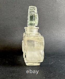 Ancien flacon de parfum cristal art nouveau Rival Paris Huis clos belle de jour