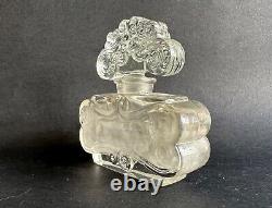 Ancien flacon de parfum cristal art nouveau Rival Paris Huis clos belle de jour
