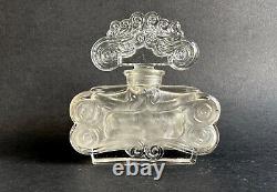 Ancien flacon de parfum cristal art nouveau Rival Paris Huis clos belle de jour