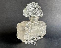 Ancien flacon de parfum cristal art nouveau Rival Paris Huis clos belle de jour