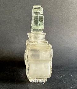 Ancien flacon de parfum cristal art nouveau Rival Paris Huis clos belle de jour