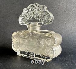 Ancien flacon de parfum cristal art nouveau Rival Paris Huis clos belle de jour