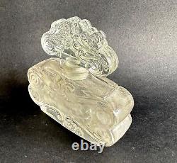 Ancien flacon de parfum cristal art nouveau Rival Paris Huis clos belle de jour