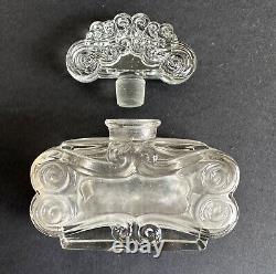 Ancien flacon de parfum cristal art nouveau Rival Paris Huis clos belle de jour