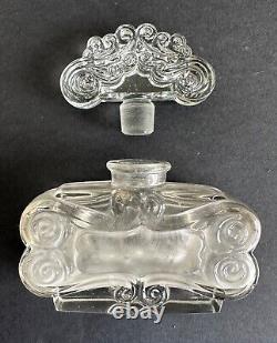 Ancien flacon de parfum cristal art nouveau Rival Paris Huis clos belle de jour