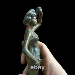 Ancienne Sculpture & Femme Art Nouveau & Vers 1900 & Régule Lourd