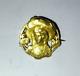 Ancienne Et Rare Broche Art Nouveau Emile Dropsy Or 18k 750° Jeune Femme