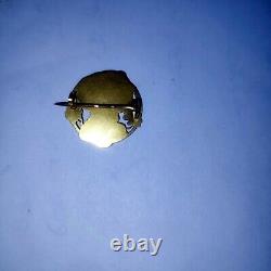 Ancienne et RARE Broche Art Nouveau Emile Dropsy or 18K 750° Jeune Femme