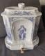 Ancienne Fontaine Eau Faïence Choisy Le Roi Femme Art Nouveau