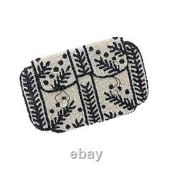 Ancienne pochette de soirée Art Nouveau en perles de rocaille Vintage 10s 20s