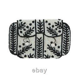 Ancienne pochette de soirée Art Nouveau en perles de rocaille Vintage 10s 20s
