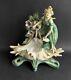 Ancienne Statue Porcelaine Art Nouveau Nymphe Femme à La Fontaine Dlg Mucha 1920
