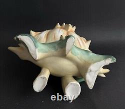 Ancienne statue porcelaine Art Nouveau nymphe femme à la fontaine DLG Mucha 1920