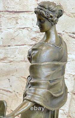 Art Déco / Nouveau Paul Philippe Bronze Femme Danseuse Domestique Bureau Décor