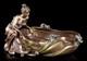 Art Nouveau Coquille Femme Assis À Bac Veronese Elfes Ondines Coupe à Bijoux