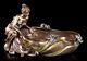 Art Nouveau Coquille Femme Assis À Bac Veronese Elfes Ondines Coupe à Bijoux