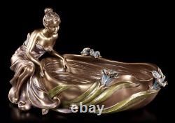 Art Nouveau Coquille Femme Assis À Bac Veronese Elfes Ondines Coupe à Bijoux