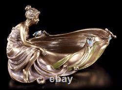Art Nouveau Coquille Femme Assis À Bac Veronese Elfes Ondines Coupe à Bijoux
