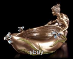 Art Nouveau Coquille Femme Assis À Bac Veronese Elfes Ondines Coupe à Bijoux