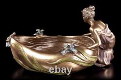 Art Nouveau Coquille Femme Assis À Bac Veronese Elfes Ondines Coupe à Bijoux